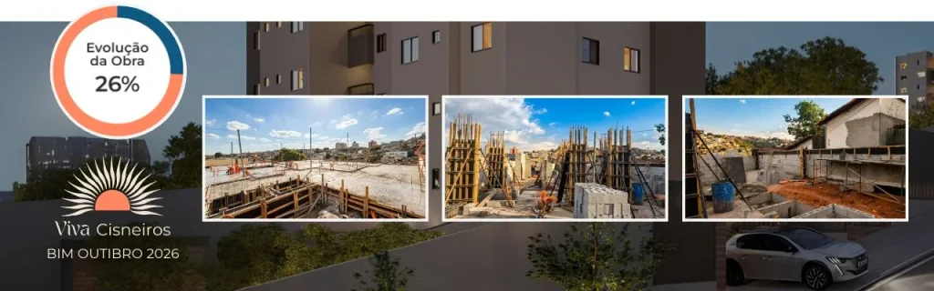 Apartamento novo no bairro Caiçara em Belo Horizonte - Pace Caiçara - Cimos